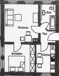 Wohnen im grünen ,helle sonnige 2-R- DG-Wohnung . ca.51 m²; san.Altbau Bad mit Wanne 192845