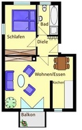 Schöne 2-Zimmer-Wohnung- PROVISIONSFREI VON PRIVAT!!! 60113