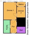 kleines gemütliches Appartement im Zentrum mit Balkon 233317