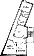 4 Zi.-Wohnung:Blick auf Eilenriede, Provisionsfrei, Balkon, 133m², 4 Zimmer, Altbau 515453