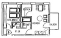 gemütliche Etagenwohnung mit Balkon im Grünen 83158