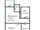Provisionsfrei! Großzügige Wohnung mit Balkon auch WG-geeignet!: Vermietung 3-Zimmer-Wohnung in 39104 Magdeburg Buckau  82150