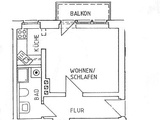 1-Raum Wohnung nahe Uni Magdeburg 16823