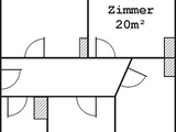 Helles möbliertes Zimmer (20 m²) nahe Hauptbahnhof 1825