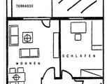 Ruhig gelegene 2-Zimmer-Wohnung im Grünen zu verkaufen/vermieten 2766