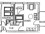 gemütliche Etagenwohnung mit Balkon im Grünen 83158