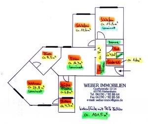 NOTVERKAUF Aufwendig sanierte Penthaus-Whg mit 4,5 Zimmern, RED Prov. 60768