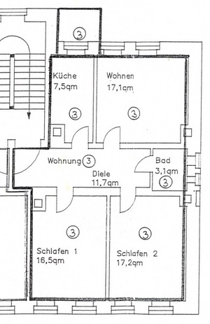 Super 3-Raum-Wohnung für WG  8821