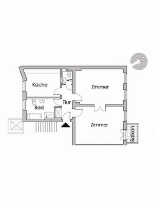 schöne 2-Zi-Wohnung am Kollwitz-Pl. 5720