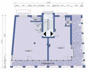 Modernes Büro/Ladenlokal (ca.56m²) in zentraler Bestlage von Hattersheim ! 18100