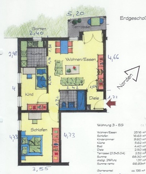 3ZKB EG-Whg mit eig. schönen Garten 4923