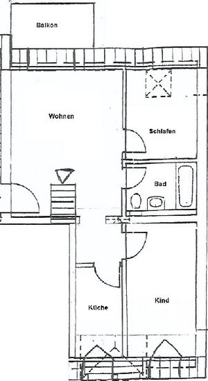 3-Raum-DG-Wohnung mit Galerie 22168