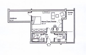 Sehr schönes 1,5 Zimmer Appartement in 65510 Idstein-Heftrich 147950