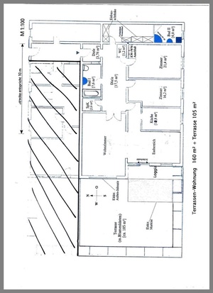 Luxuriöse 3-Zimmer Terrassenwohnung mit 105 qm Terrasse 377064