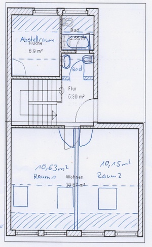 *Maisonette* schöne 3ZW über 2 Etagen; Fachwerkhaus 50475