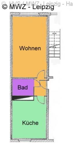 kleine, preiswerte 1 Raumwohnung am Kulkwitzer See 285945