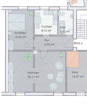 Dachgeschosswohnung 35361