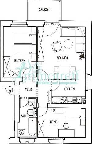 Tolle Familienwohnung im Grünen 39467