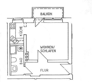 1-Raum Wohnung nahe Uni Magdeburg 16823