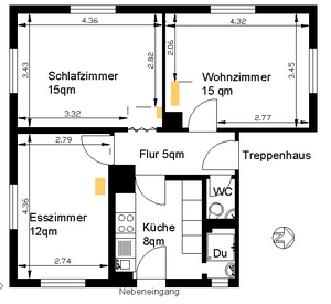 Sonnige 3-ZiWohnung in Schramberg 18434