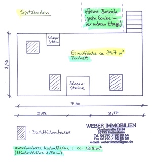 Verträumte MAISONETTE in 3 FH, ruhige Wohnlage, Grundfl. 93 qm, TGL-Bad, POGGENPOHL-EBK 58150