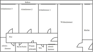 4,5 Zimmer Wohnung  14226