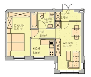 Sanierte 2 Raumwohnung in Zwickau 12428