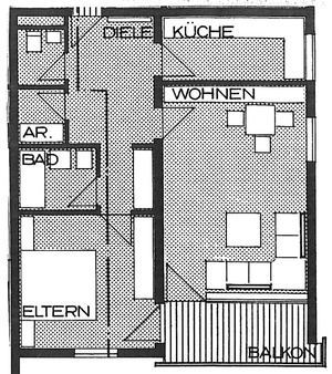 2 Zimmer Erdgeschoss Wohnung in Markdorf 579600