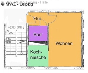 kleine, preiswerte 1 Raumwohnung am Kulkwitzer See 285924