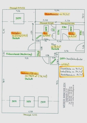 JUMBO DG Wohnung in kleiner WE in Krifteler BEST - Lage, fast 91 qm Grundfläche 254658