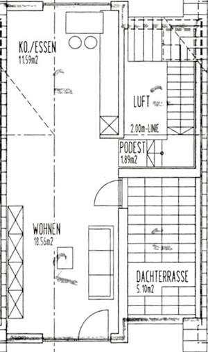 EXTRAVAGANTE MAISONETTE WOHNUNG IN KLEINER EINHEIT 207206