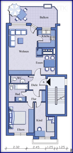 Wohnen vom Feinsten! 3-Zimmer-Kaminwohnung in TOPLAGE! 298175