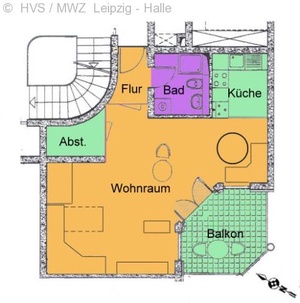 möblierte 1 Raumneubauwohnung im Parthe-Centrum 233327