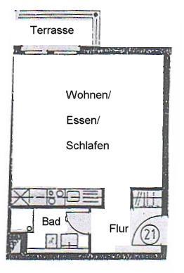 gemütliche Dachterrassenwohnung am grünen Stadtrand von Glauchau 86085