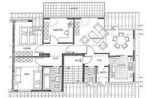 Wohnen über der Stadt;helle sonnige 4-R, DG ,Whg. ca.93 m²; san.Altbau Bad mit Wanne u.Dusche,BLK 65309