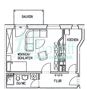 TOP Singlewohnung mit Westbalkon 25568