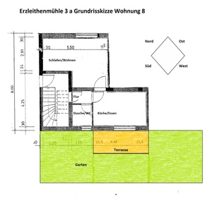 sonnige 2-Zimmer-Terrassenwohnung 307138