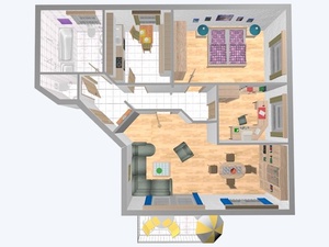 Elegante Neubau - Wohnung mit Balkon, Einbauküche und Stellplatz.  S-Bahn: 5 Gehminuten. 661522