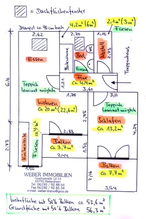 Moderner WOHNTRAUM für Single oder Paar, EBK, 2 Balkone, TG-Stellpl., TGL-Bad 69422