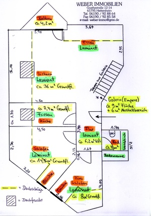 Nicht alltägliche DESIGNER - MAISONETTE - DG - Wohnung 69459