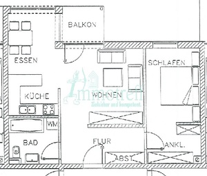 2-Raum-Wohnung zum Wohlfühlen 84674