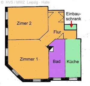 Wohnen in der Nähe vom Mariannenpark: schöne große 2-Raumwohnung 228361