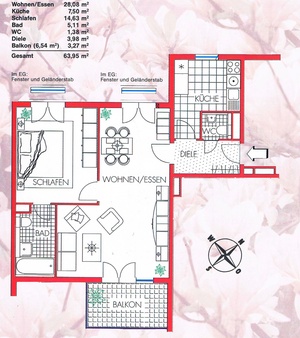 MA-Käfertal / Rott: 2 Zimmer-ETW zu vermieten 43714