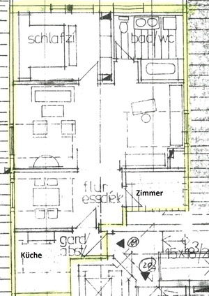 Gemütliche Dachgeschosswohnung mit 2,5 Zimmern in 88048 Ailingen 516526